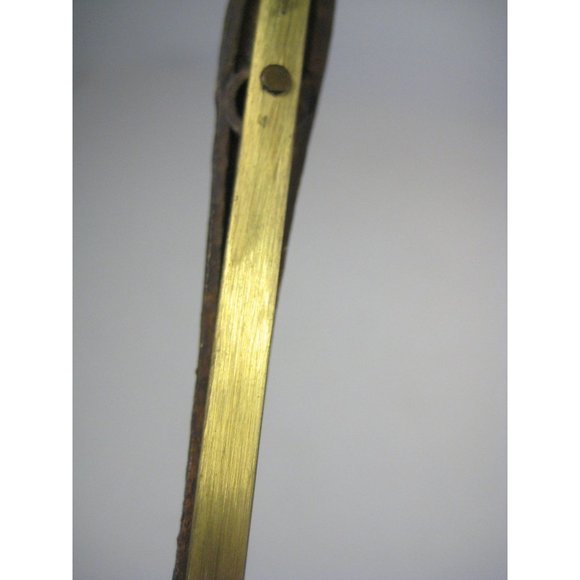 Vintage Bronze Metal Thin Crucifix Robed Jesus Wall Decor Hanging Brass 10 inch - Picture 12 of 14